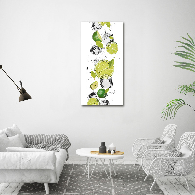 Tableau mural sur toile Citron vert et eau