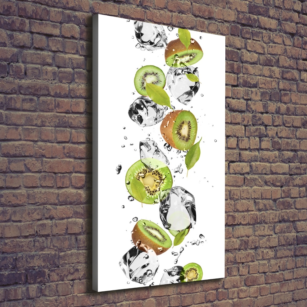 Tableau imprimé sur toile Kiwi et eau