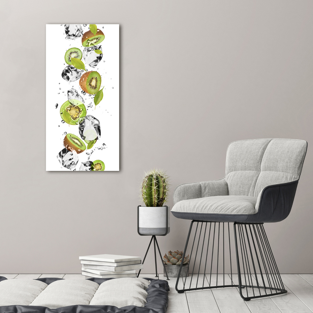 Tableau imprimé sur toile Kiwi et eau