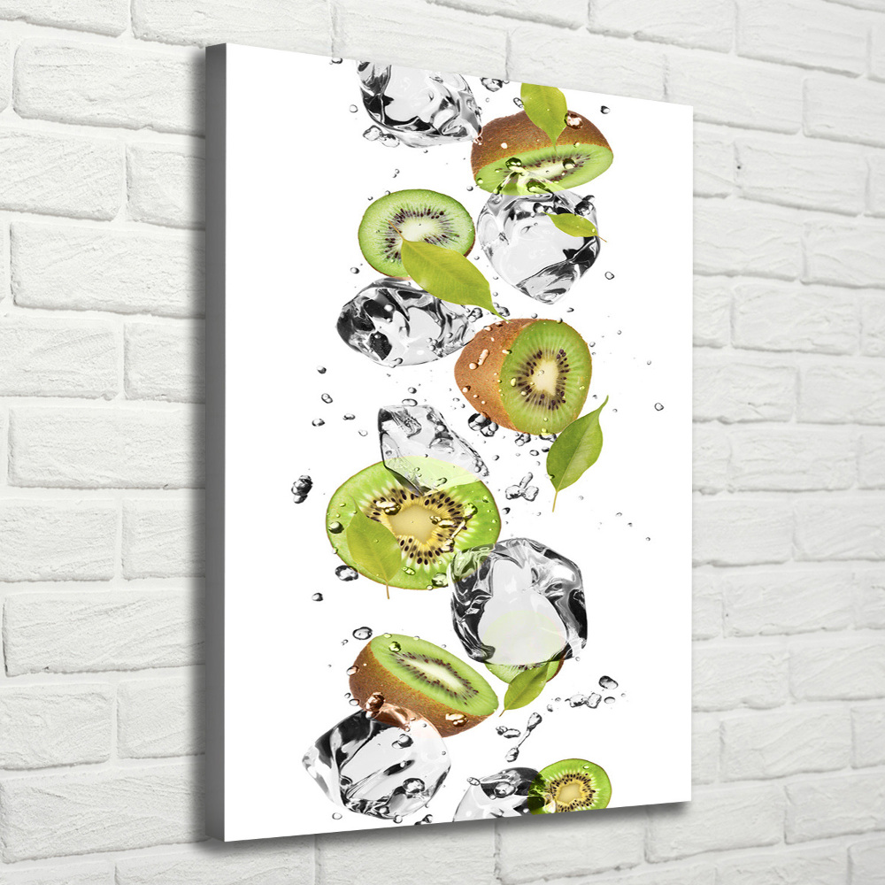 Tableau imprimé sur toile Kiwi et eau