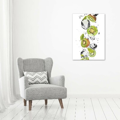 Tableau imprimé sur toile Kiwi et eau