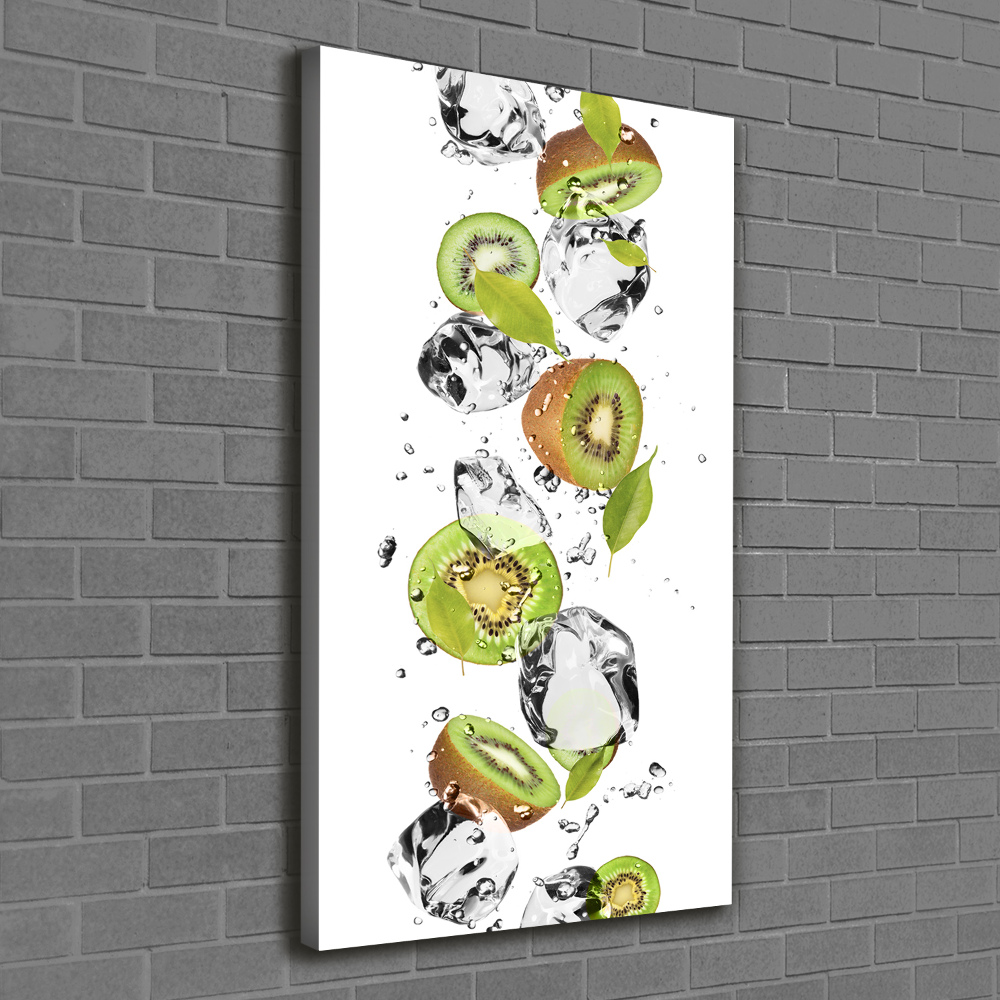 Tableau imprimé sur toile Kiwi et eau