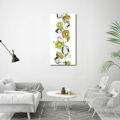 Tableau imprimé sur toile Kiwi et eau