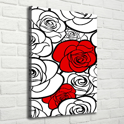 Tableau photo sur toile Roses