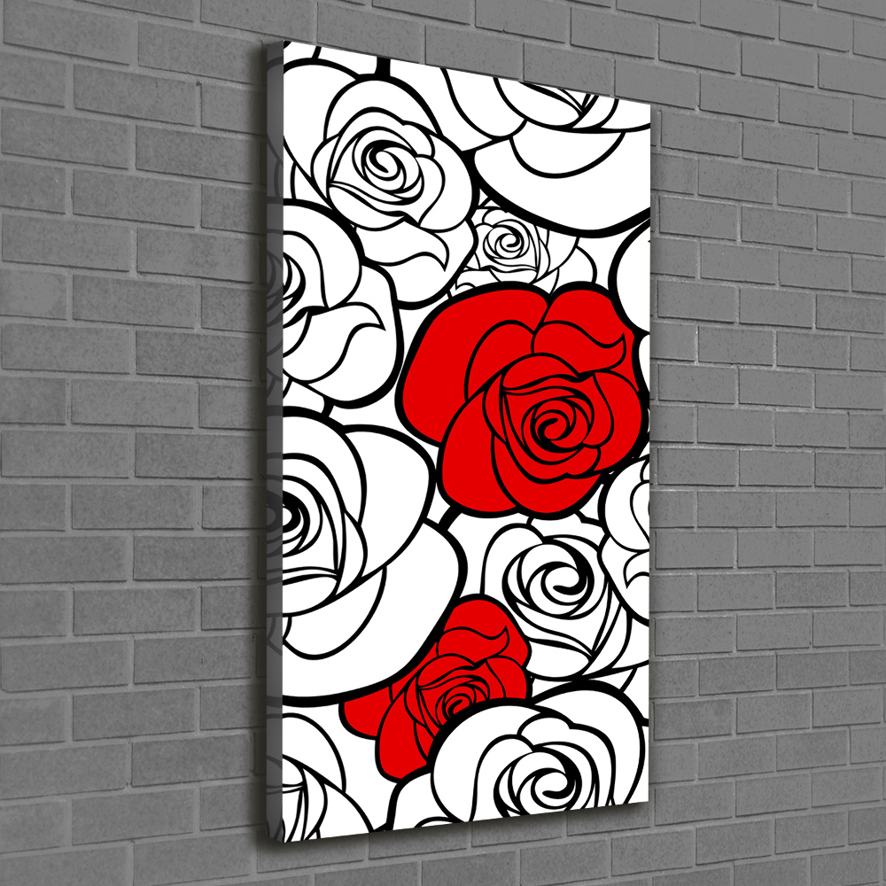 Tableau photo sur toile Roses