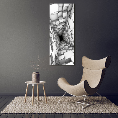 Tableau sur toile Tunnel de cubes