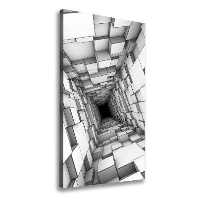 Tableau sur toile Tunnel de cubes