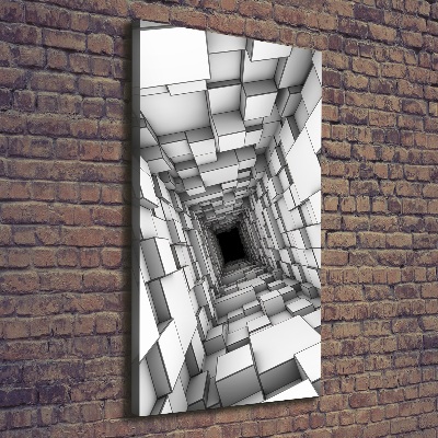 Tableau sur toile Tunnel de cubes