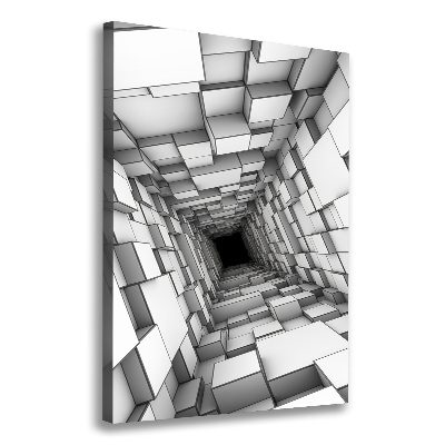 Tableau sur toile Tunnel de cubes