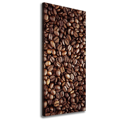 Tableau sur toile Grains de café noir