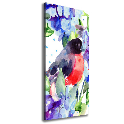 Tableau sur toile Oiseaux et fleurs