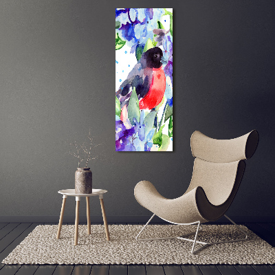 Tableau sur toile Oiseaux et fleurs