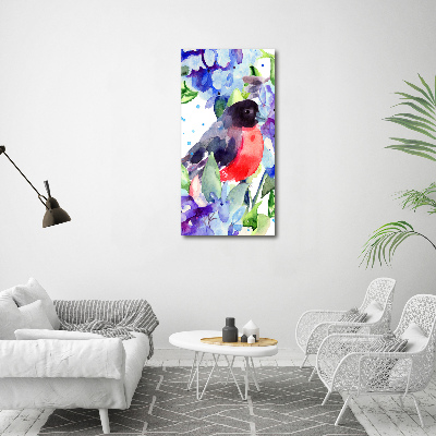 Tableau sur toile Oiseaux et fleurs