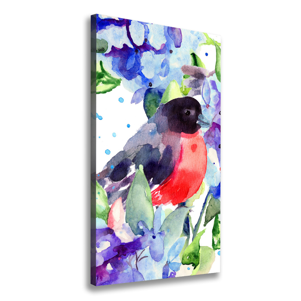 Tableau sur toile Oiseaux et fleurs