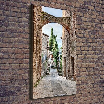 Tableau sur toile Rues en pierre italienne