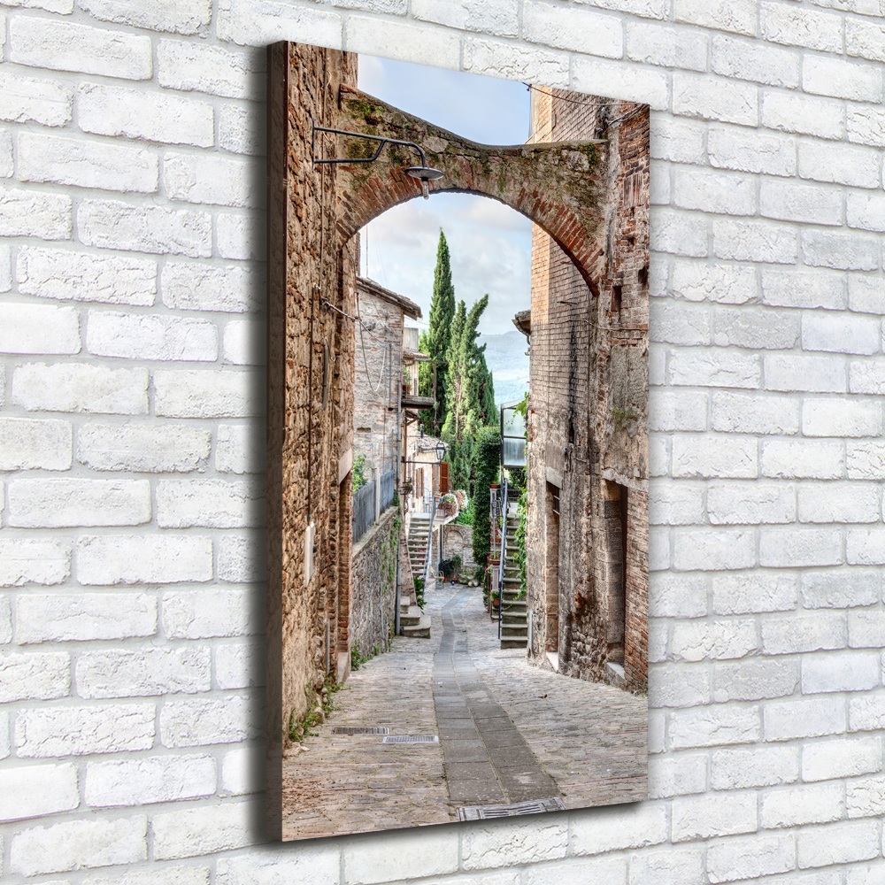 Tableau sur toile Rues en pierre italienne