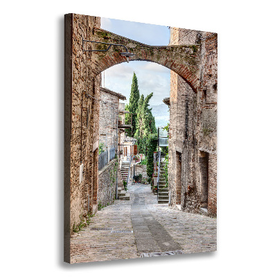 Tableau sur toile Rues en pierre italienne