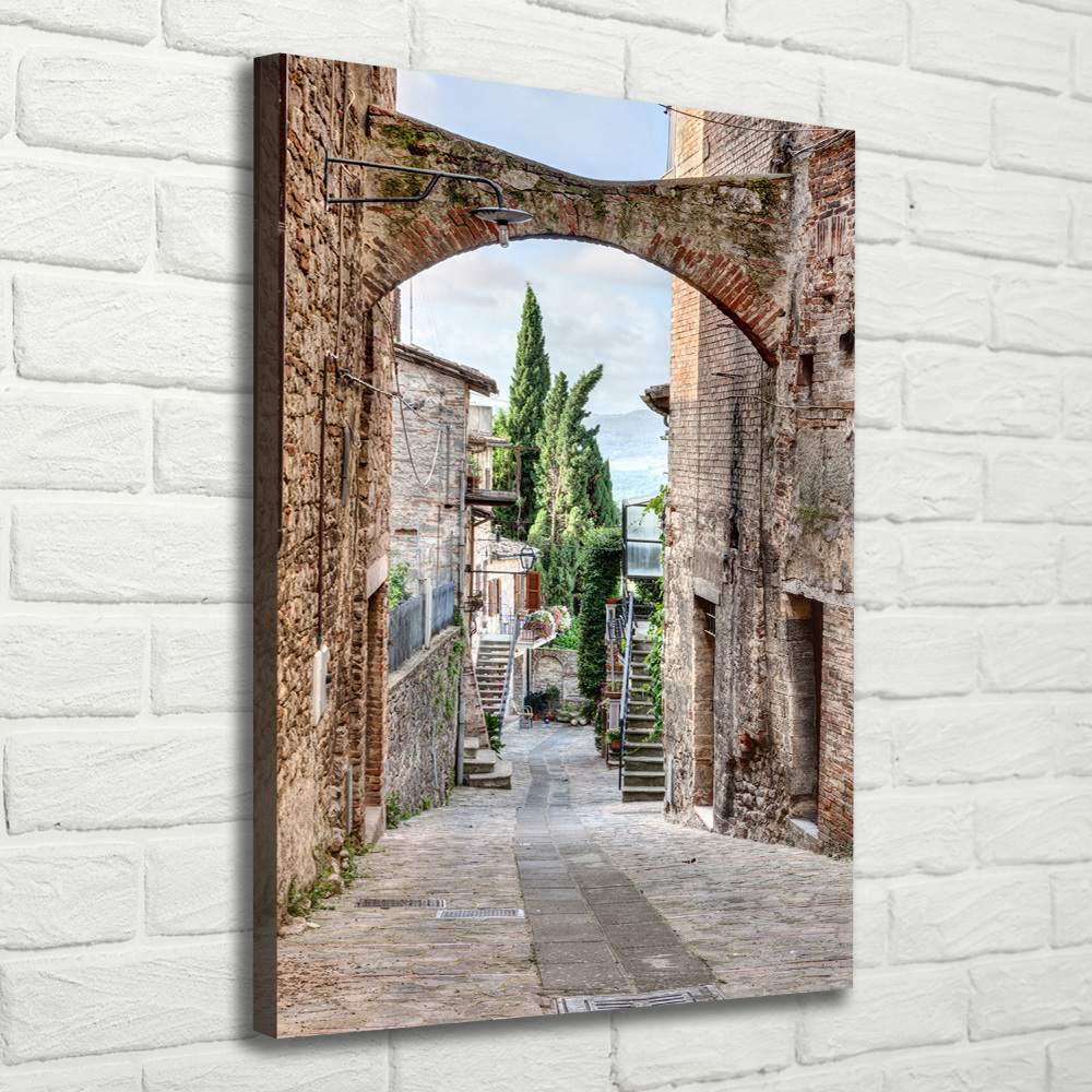 Tableau sur toile Rues en pierre italienne