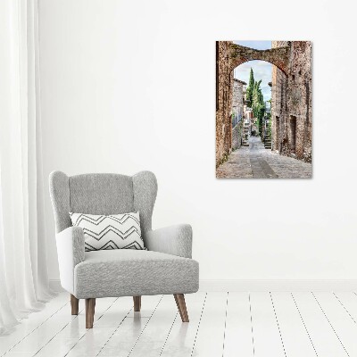 Tableau sur toile Rues en pierre italienne