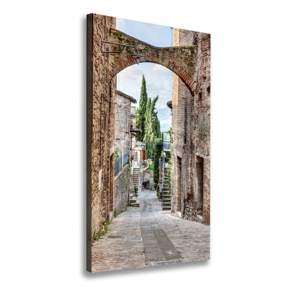 Tableau sur toile Rues en pierre italienne