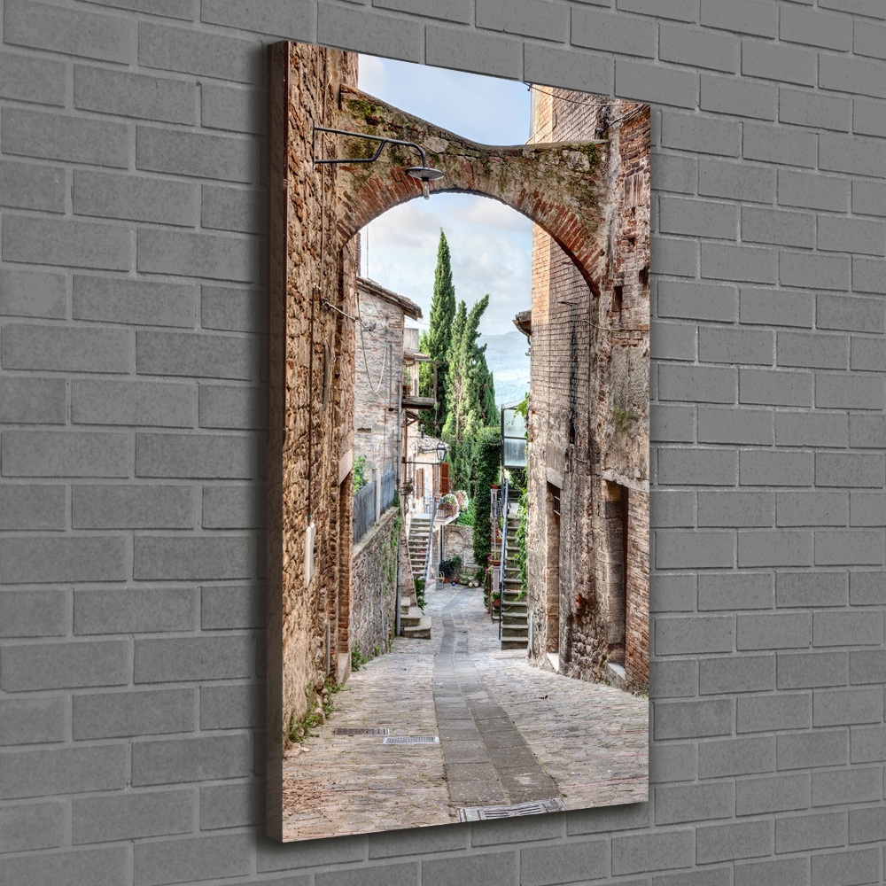 Tableau sur toile Rues en pierre italienne