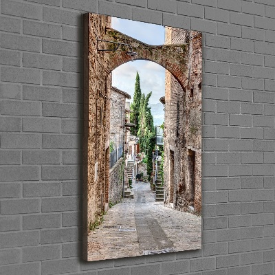 Tableau sur toile Rues en pierre italienne