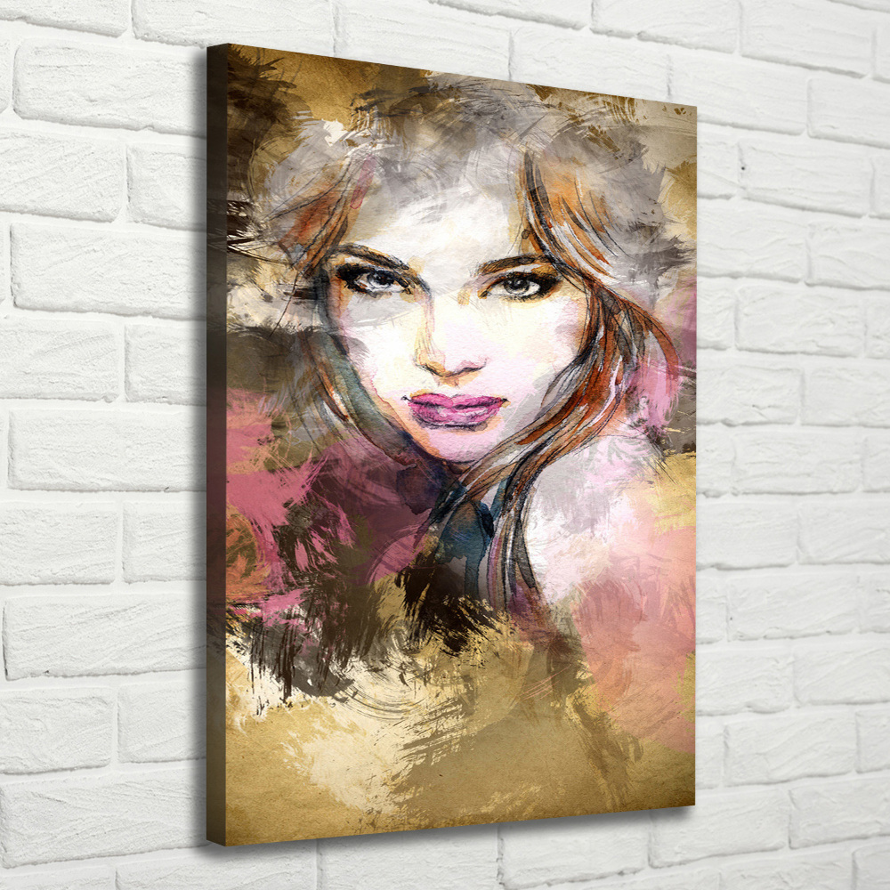 Tableau sur toile Femme abstraite