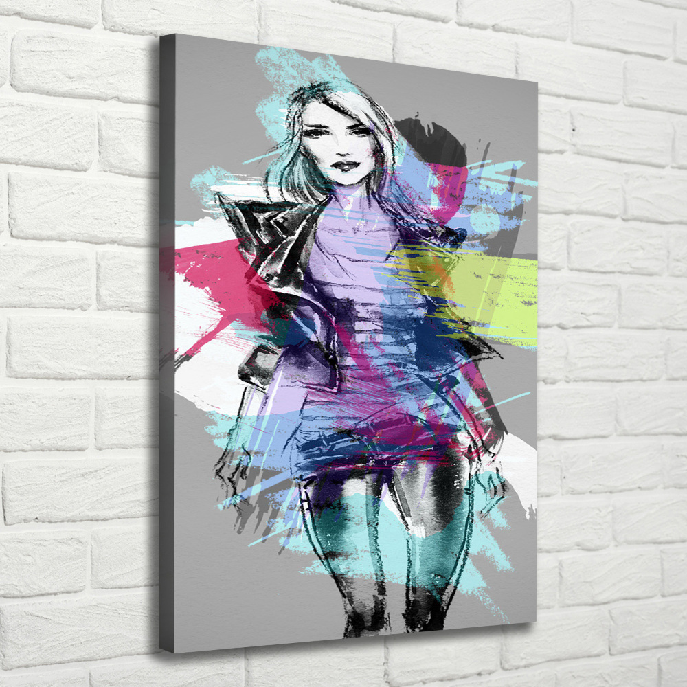 Tableau photo sur toile Abstraction femme