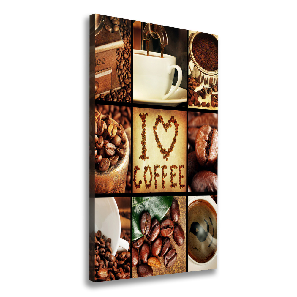 Tableau sur toile Collage de café