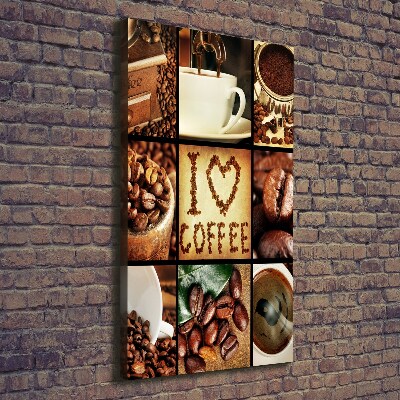 Tableau sur toile Collage de café