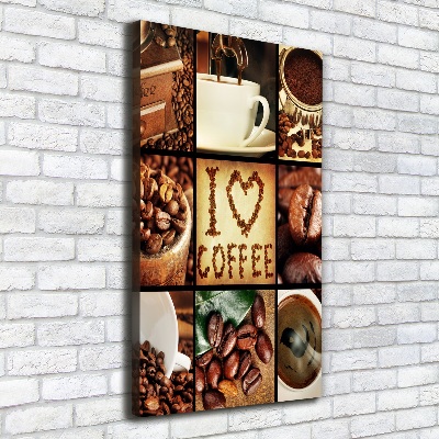 Tableau sur toile Collage de café