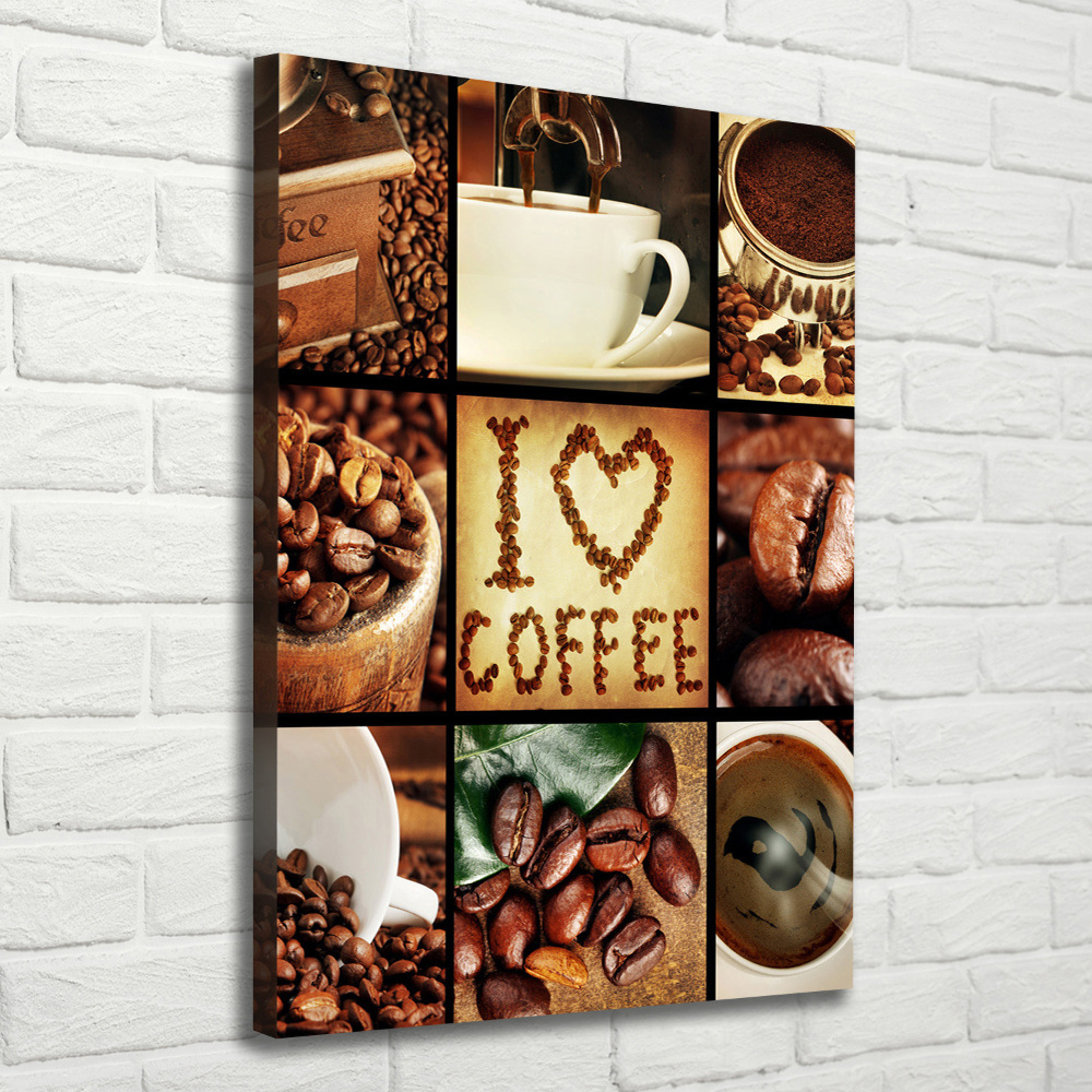 Tableau sur toile Collage de café