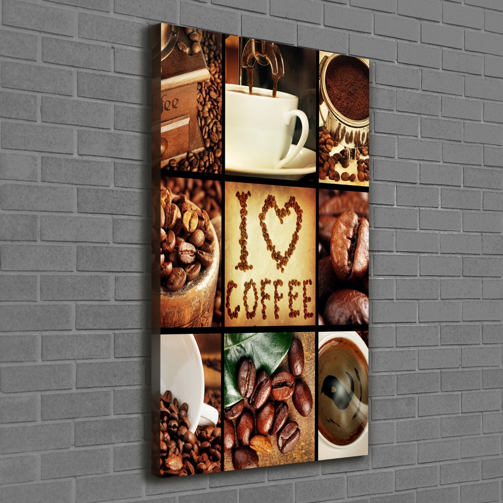 Tableau sur toile Collage de café