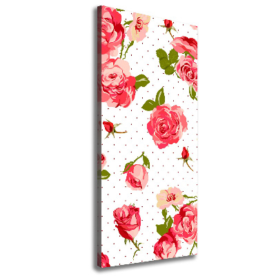 Tableau sur toile Roses sauvages