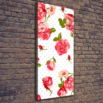 Tableau sur toile Roses sauvages