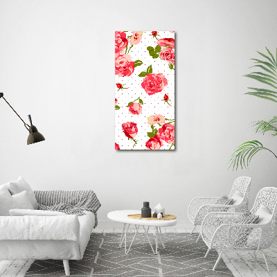 Tableau sur toile Roses sauvages