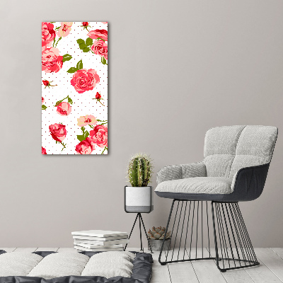 Tableau sur toile Roses sauvages