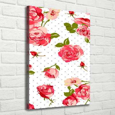 Tableau sur toile Roses sauvages