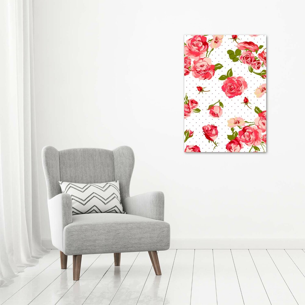 Tableau sur toile Roses sauvages