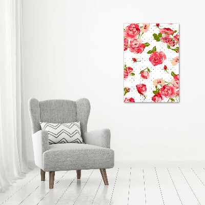 Tableau sur toile Roses sauvages