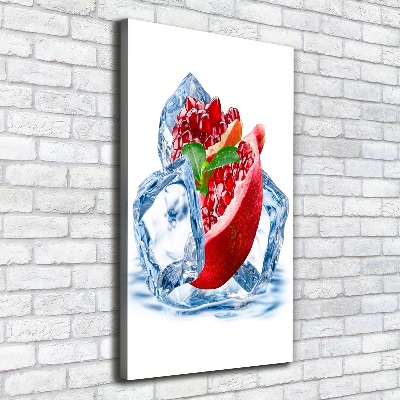 Tableau toile imprimée Grenade et glace