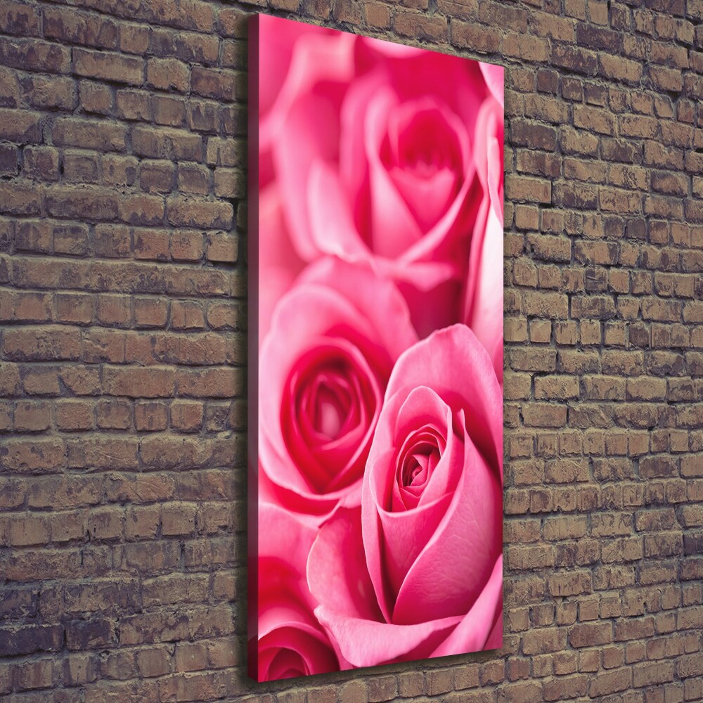 Tableau mural sur toile Roses roses