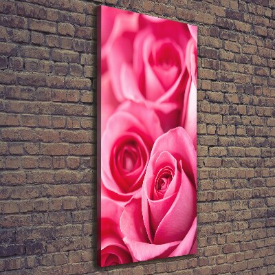 Tableau mural sur toile Roses roses