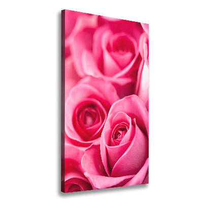 Tableau mural sur toile Roses roses