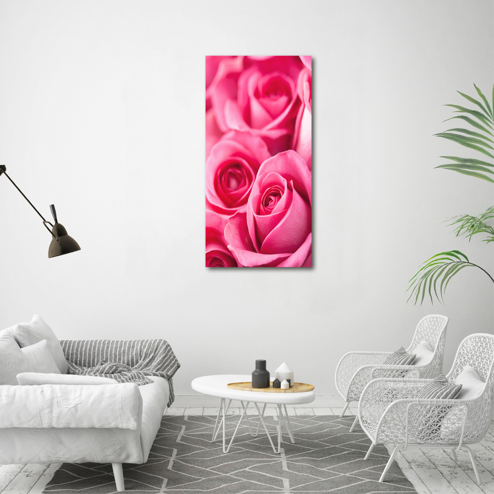 Tableau mural sur toile Roses roses