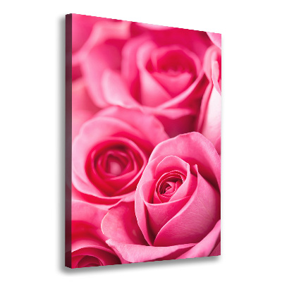 Tableau mural sur toile Roses roses