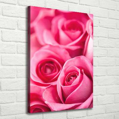 Tableau mural sur toile Roses roses