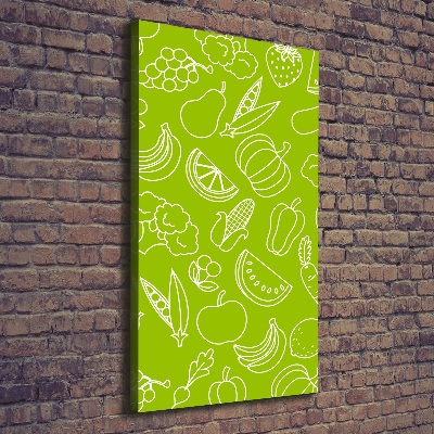 Tableau imprimé sur toile Légumes et fruits