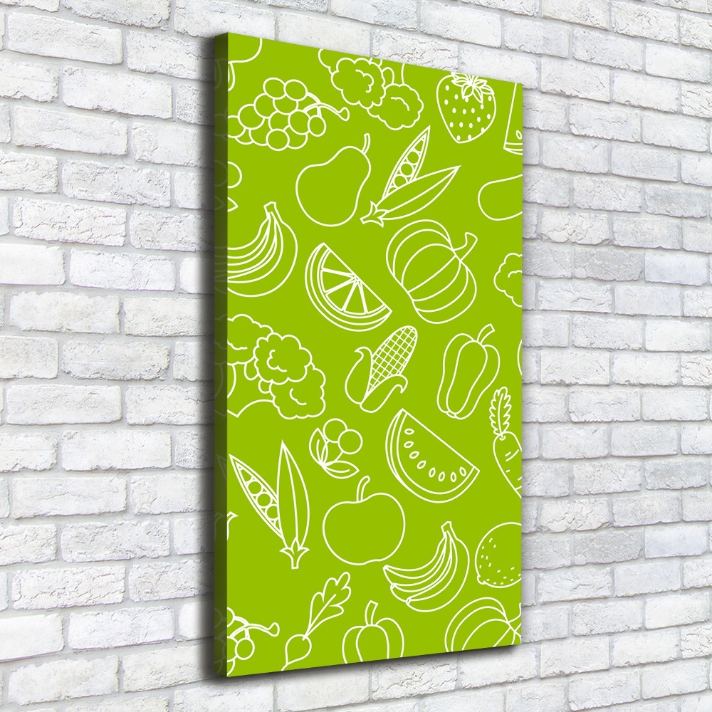 Tableau imprimé sur toile Légumes et fruits