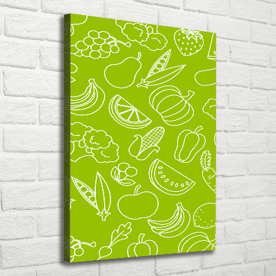 Tableau imprimé sur toile Légumes et fruits